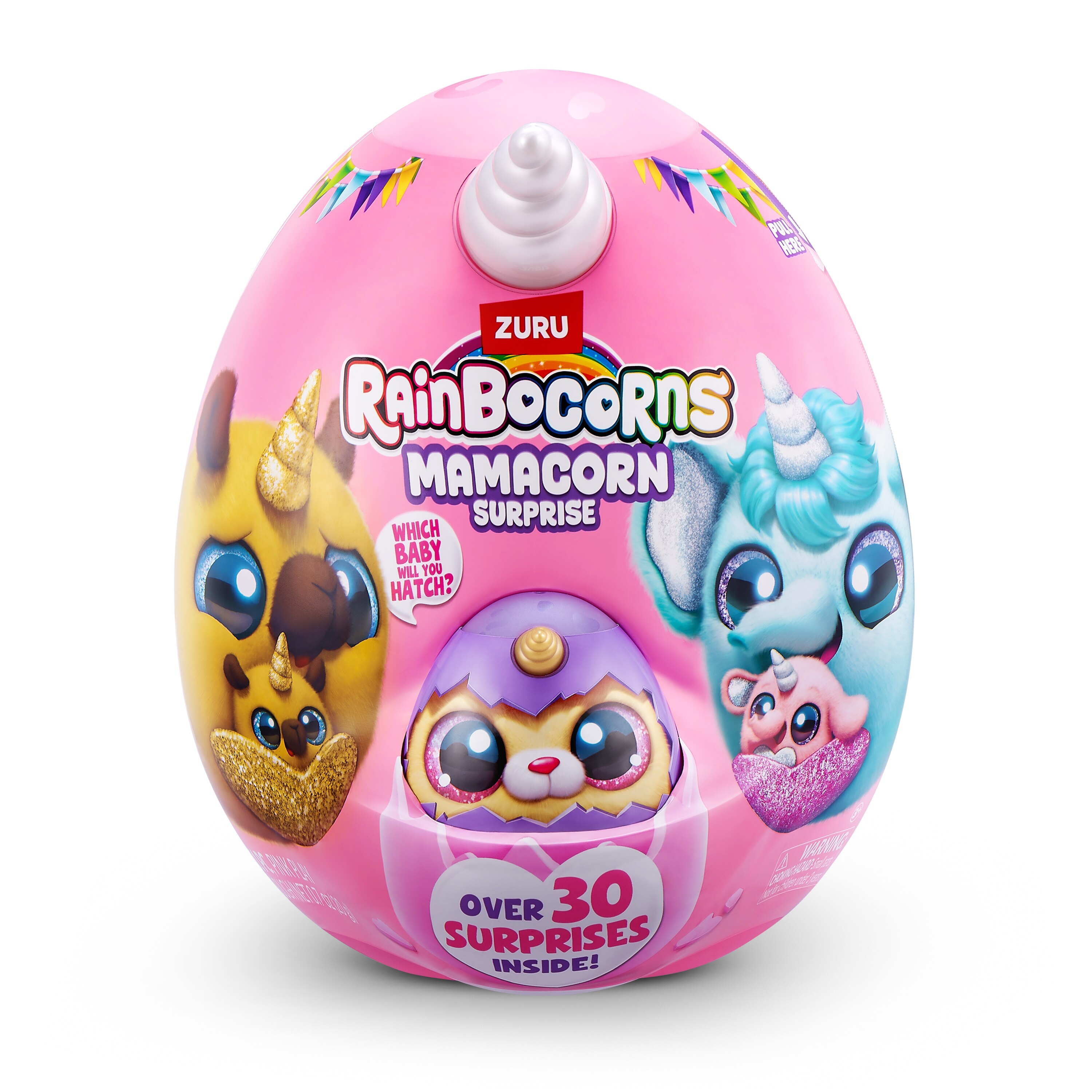 Peluche en huevo sorpresa Mamacorn y su bebé Rainbocorns modelos surtidos 2