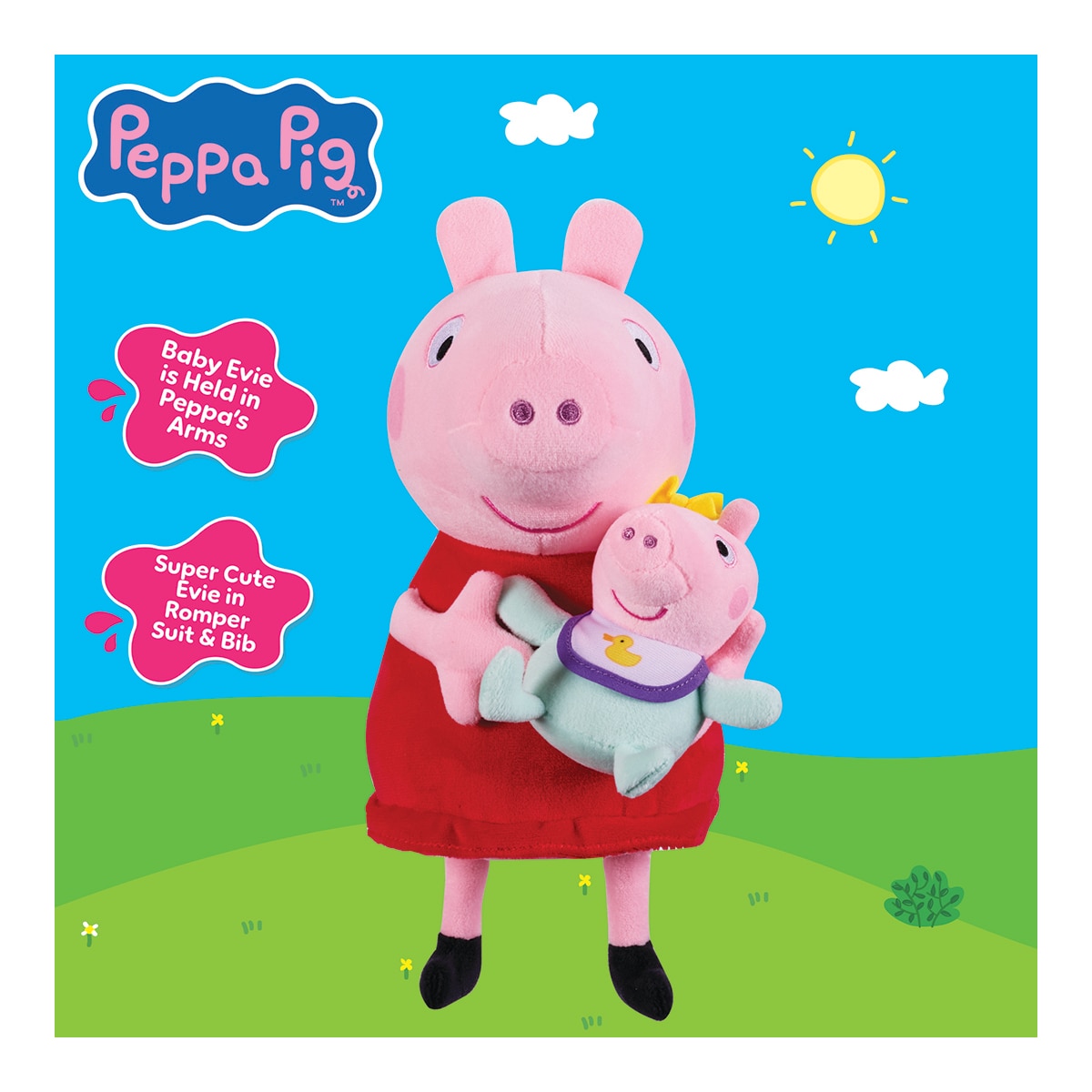 Peluche Con Bebe 33 cm Peppa Pig 7