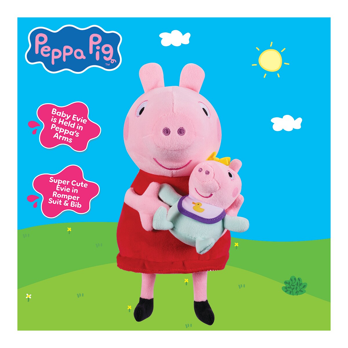 Peluche Con Bebe 33 cm Peppa Pig