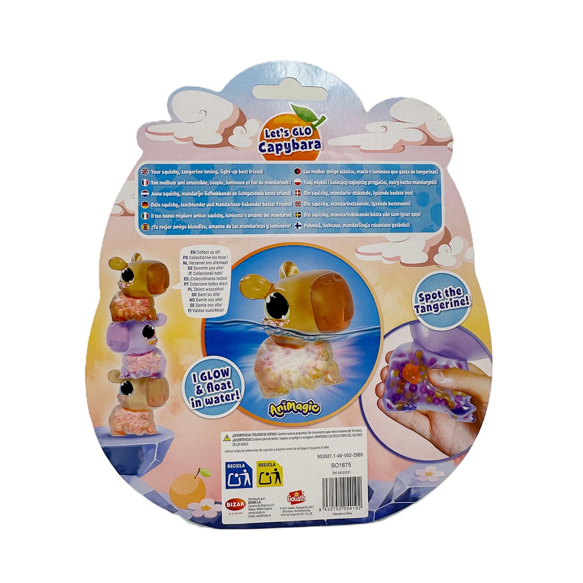 Mascota interactiva Animagic let's glo capibara Bizak 15