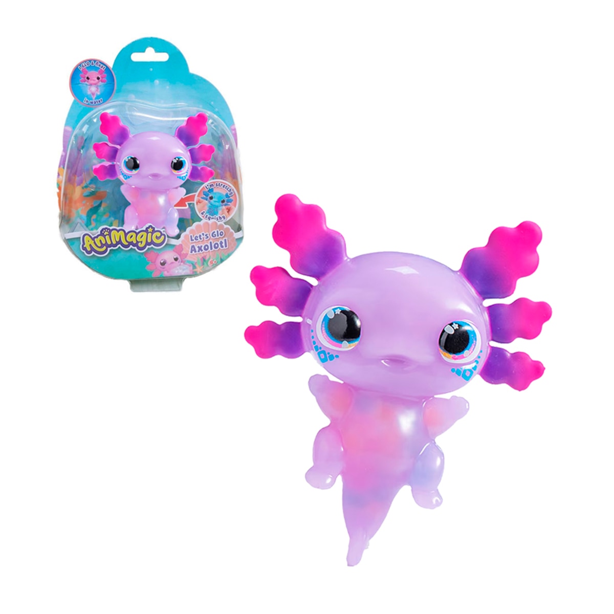 Mascota Interactiva Animagic let's glo axolotl Bizak 2