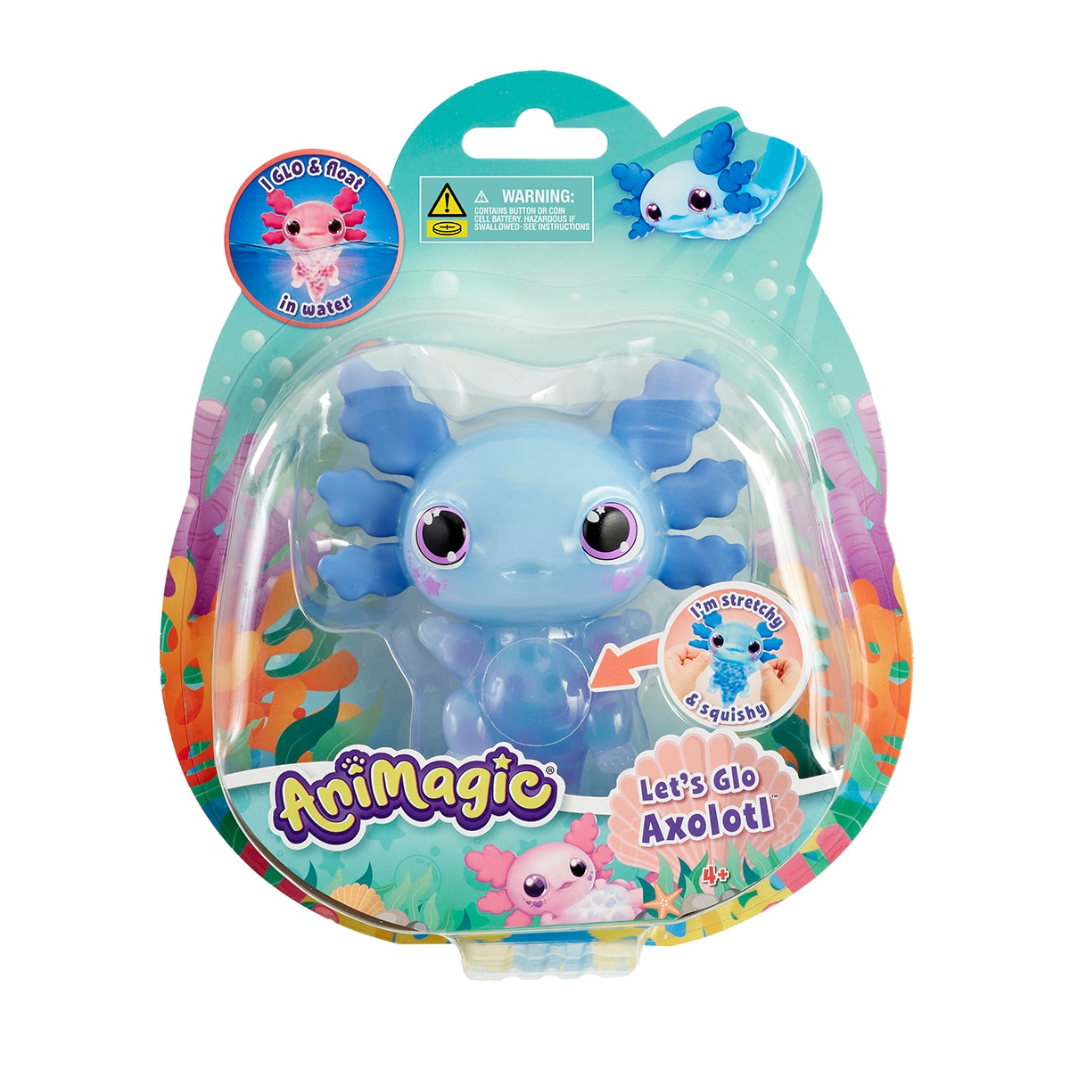Mascota Interactiva Animagic let's glo axolotl Bizak 10