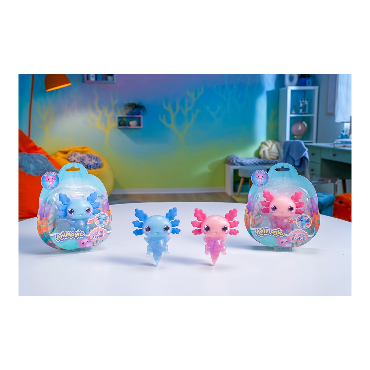 Mascota Interactiva Animagic let's glo axolotl Bizak 11
