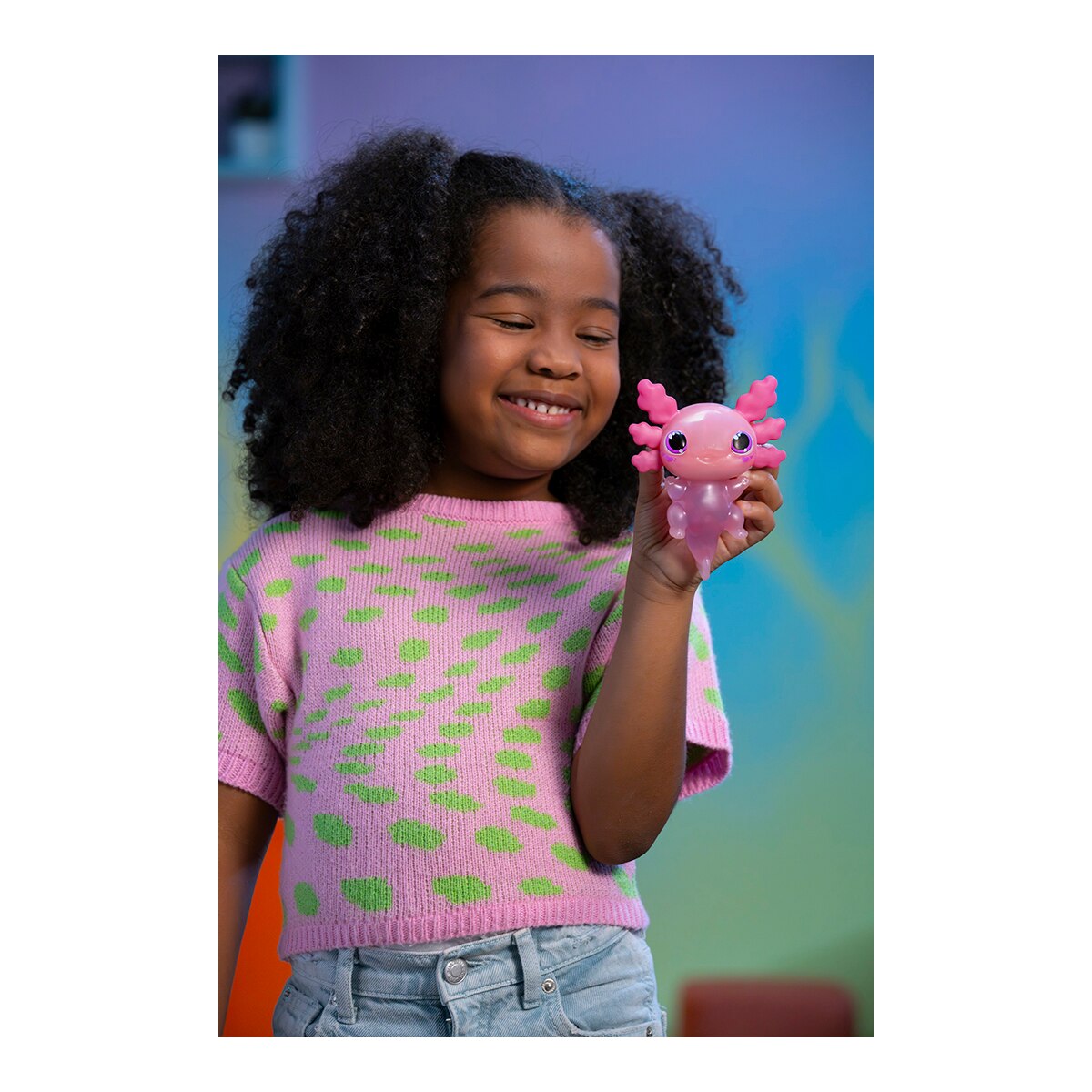 Mascota Interactiva Animagic let's glo axolotl Bizak 16