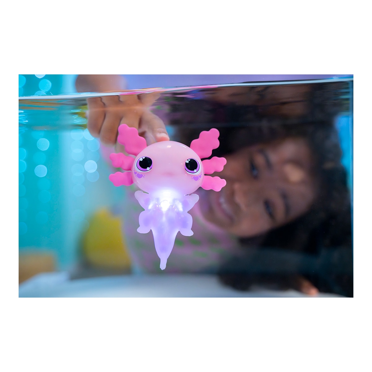 Mascota Interactiva Animagic let's glo axolotl Bizak 17