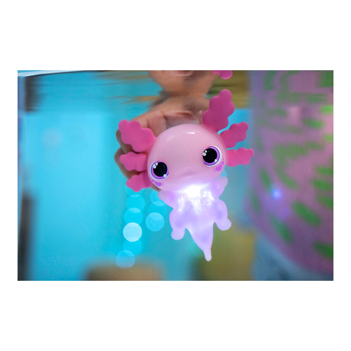 Mascota Interactiva Animagic let's glo axolotl Bizak 19