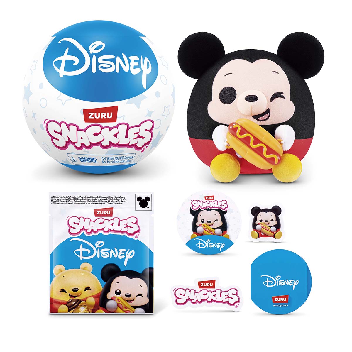 Peluche Coleccionable Disney Snackles en Cápsula 13 cm modelos surtidos 3