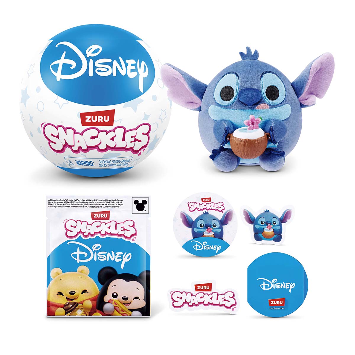 Peluche Coleccionable Disney Snackles en Cápsula 13 cm modelos surtidos 4