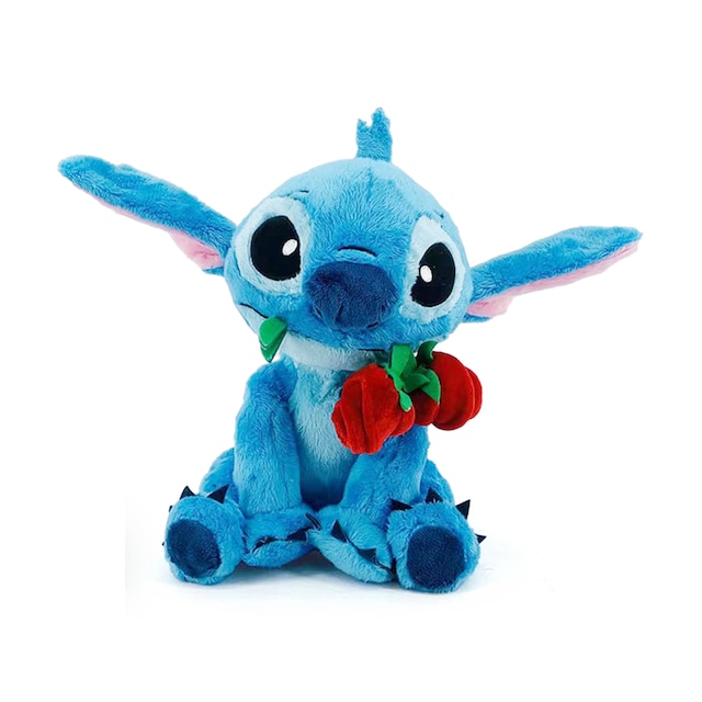 Imagen 0 de Peluche Stitch con rosa 25 cm Lilo & Stitch Simba