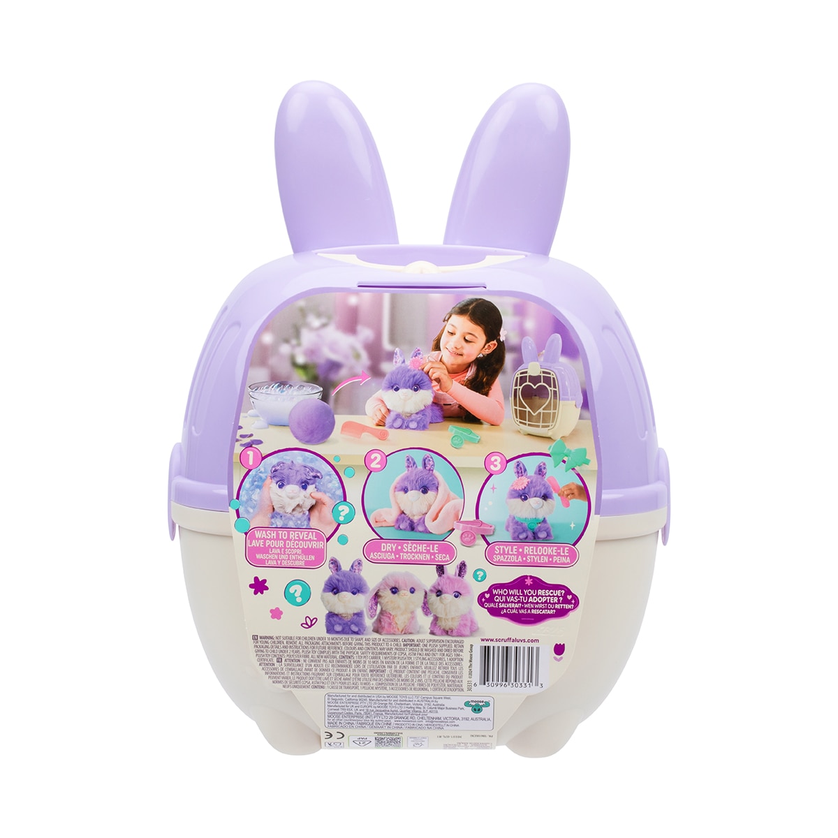 Pack individual conejito de los Scruff a Luvs Moose 12