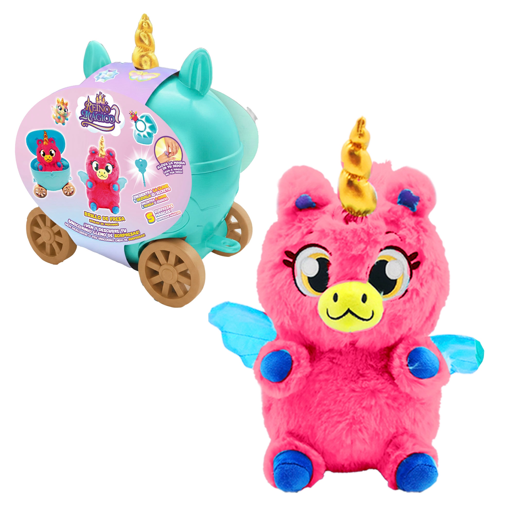 Peluche Reino mágico carroza surtido Bizak 5