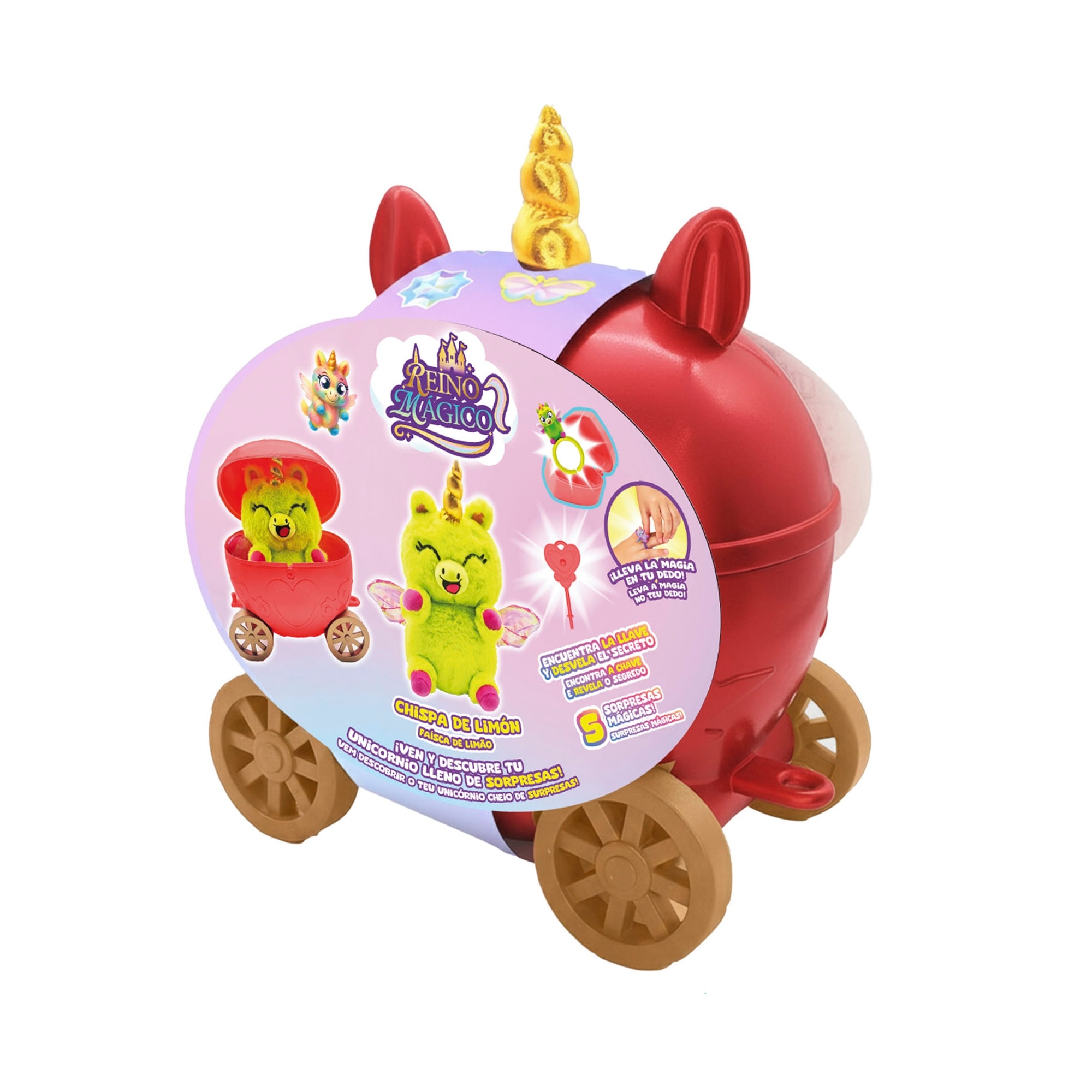 Peluche Reino mágico carroza surtido Bizak 8