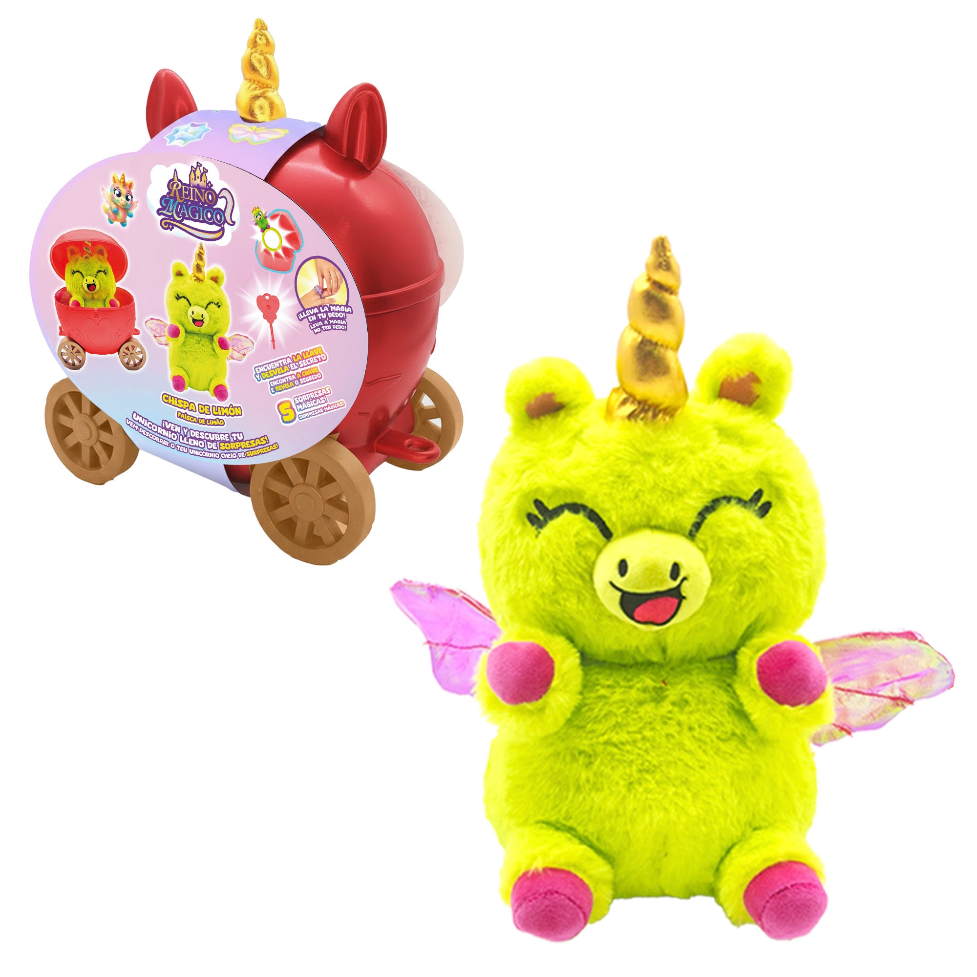 Peluche Reino mágico carroza surtido Bizak 10