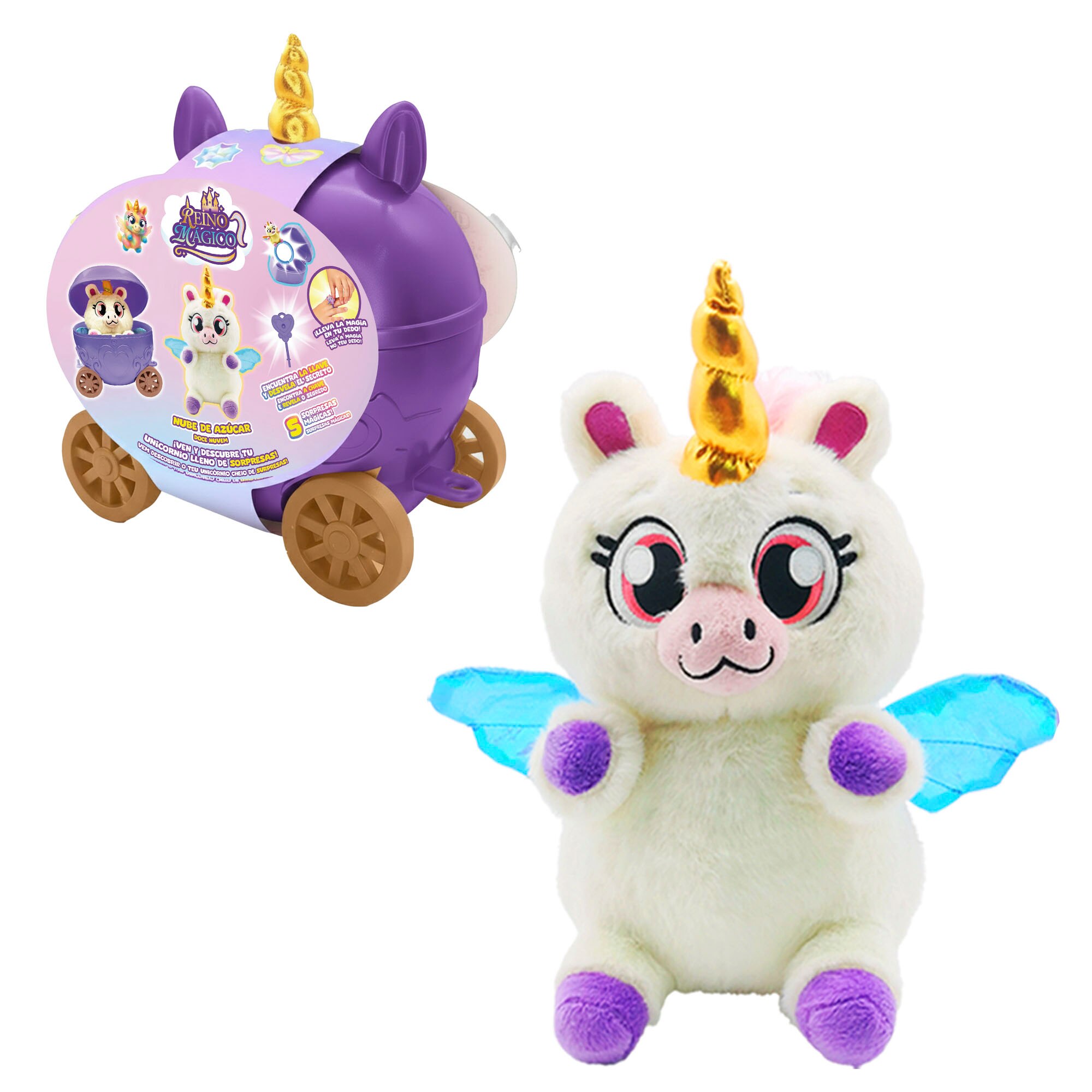Peluche Reino mágico carroza surtido Bizak 25