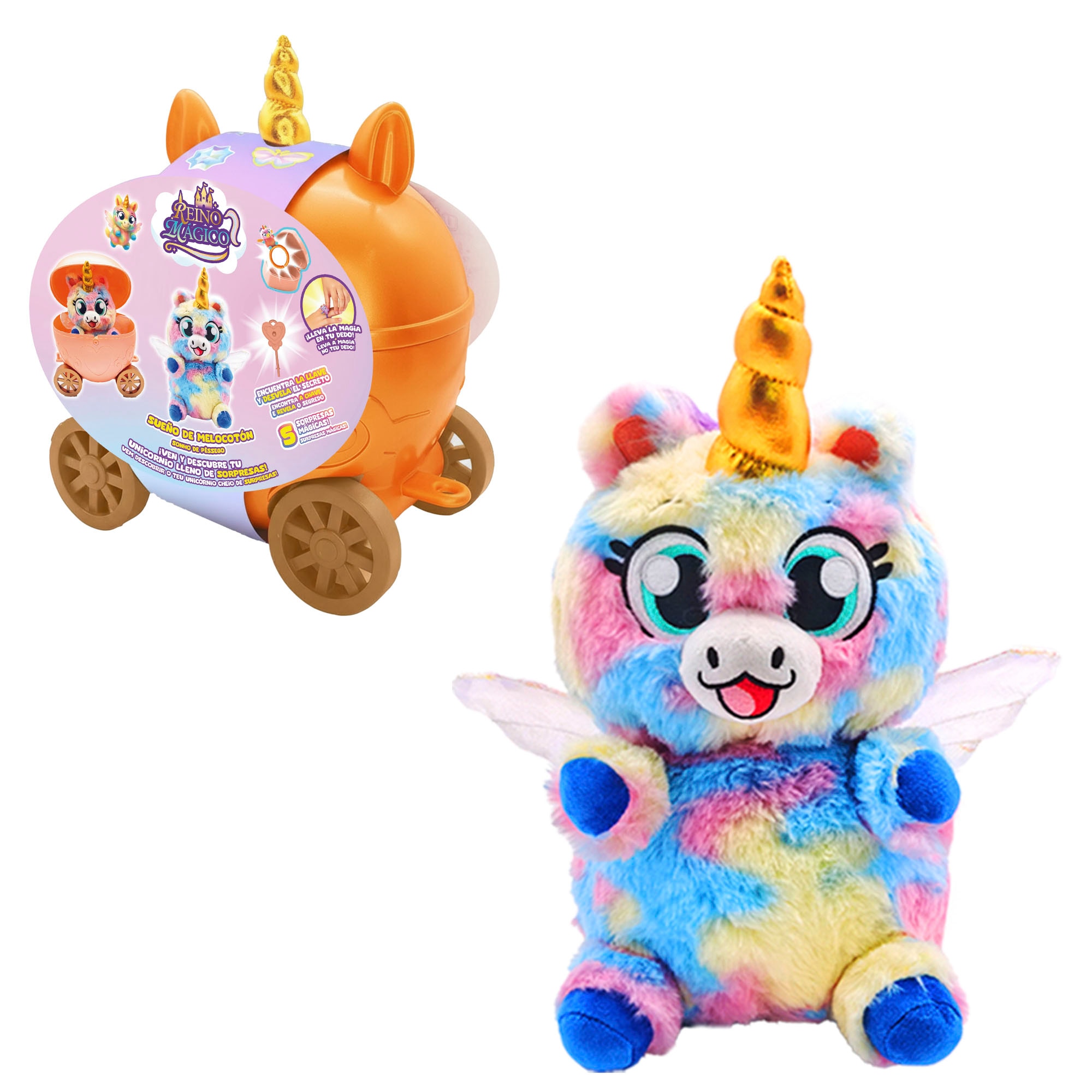 Peluche Reino mágico carroza surtido Bizak 30