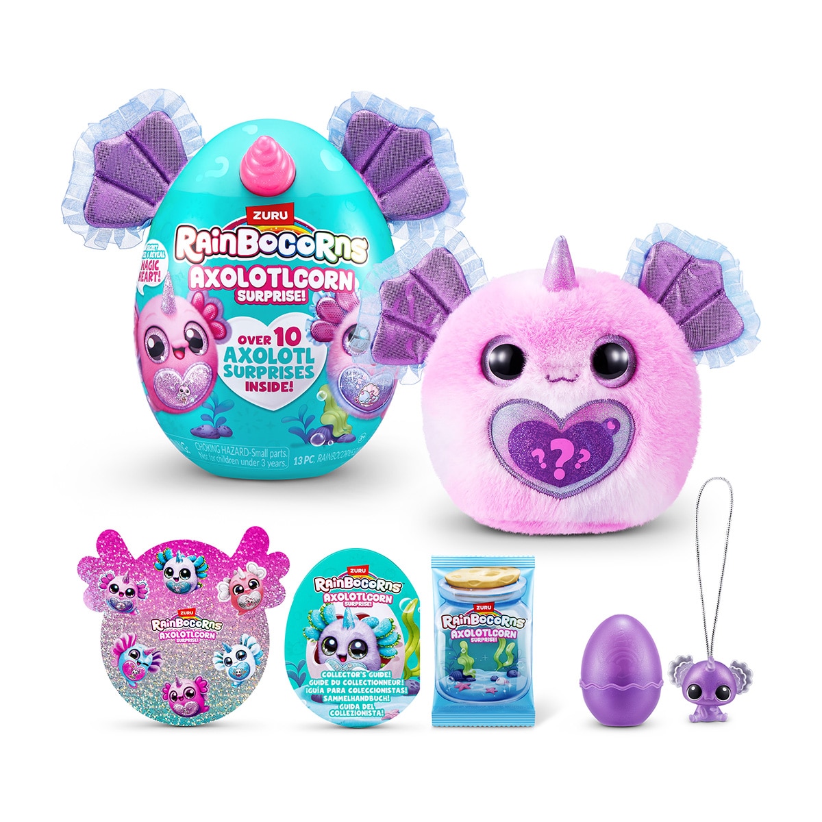 Imagen 2 de Peluche Axolotlcorn con sorpresas Rainbocorn