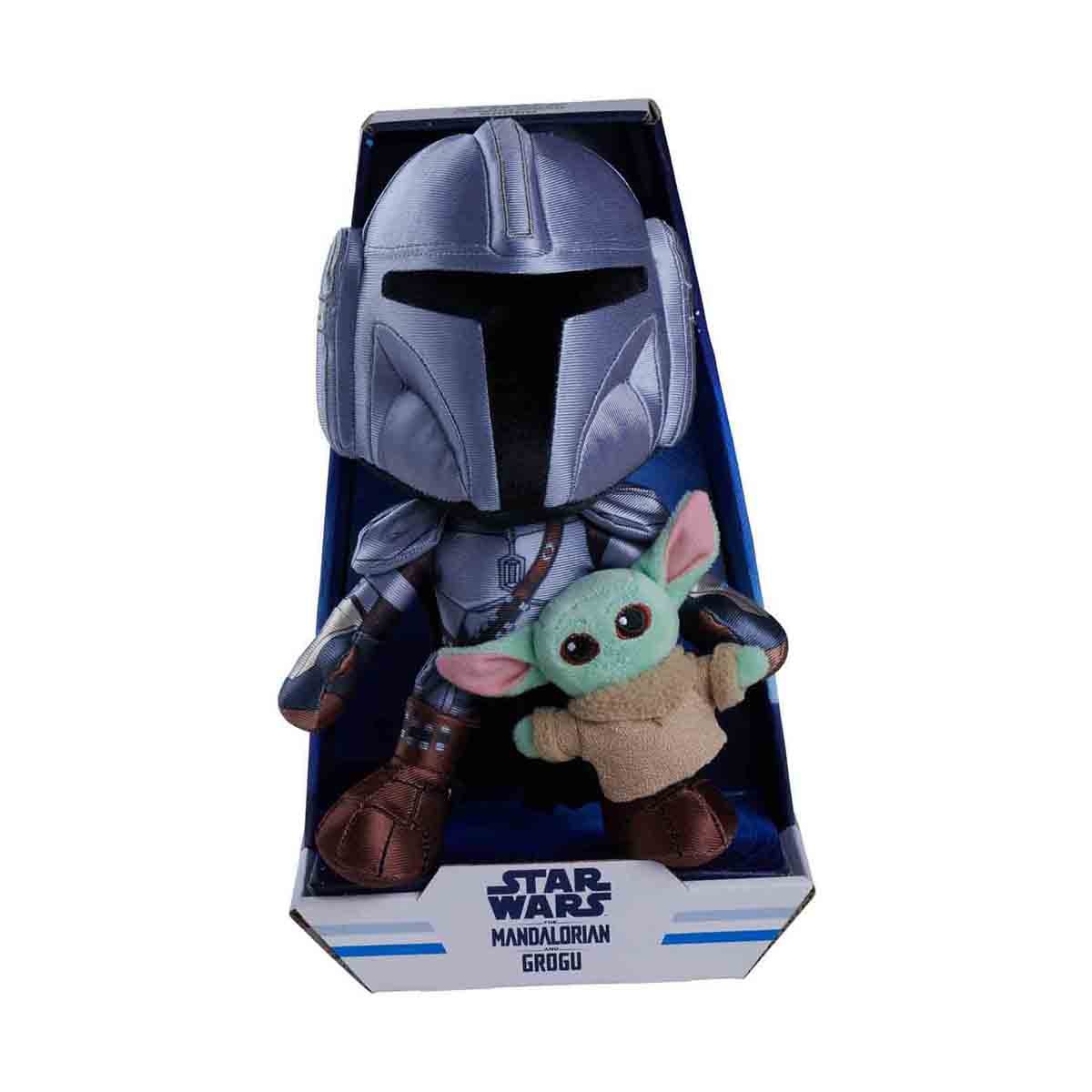 Peluche Mandalorian con Mini Grogu 25 cm suave en caja Mandalorian & Grogu Star Wars Simba 2