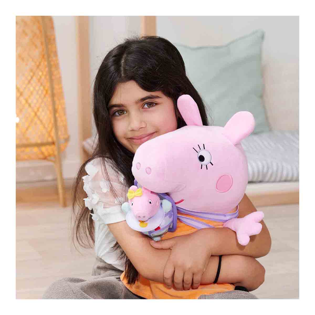 Peluche Mama Pig con bebé Evie 33 cm Peppa Pig Simba 4