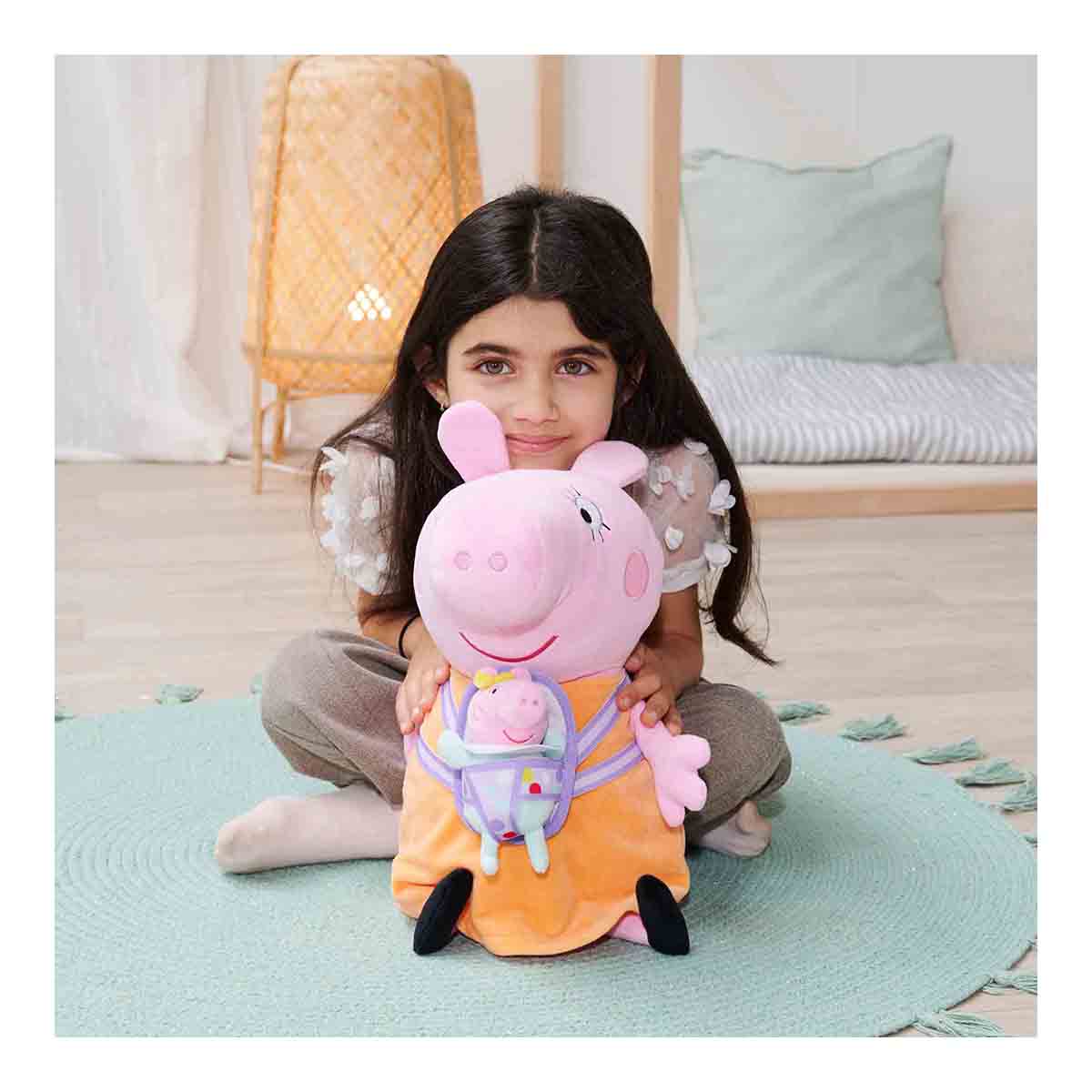 Peluche Mama Pig con bebé Evie 33 cm Peppa Pig Simba 5