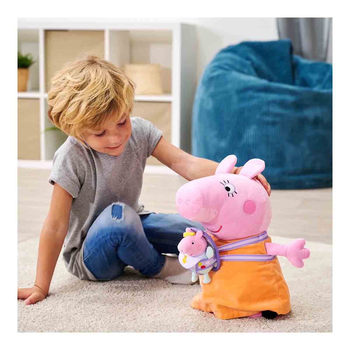 Peluche Mama Pig con bebé Evie 33 cm Peppa Pig Simba 6