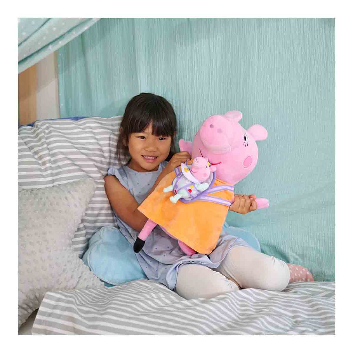 Peluche Mama Pig con bebé Evie 33 cm Peppa Pig Simba 7