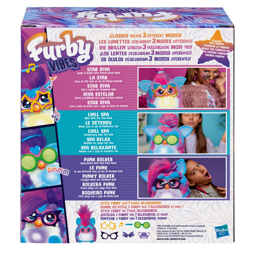 Peluches Furby Vibes Blue Razz Furby Hasbro 3