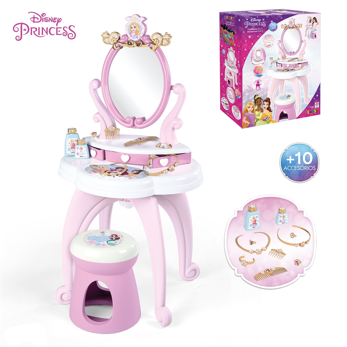 Tocador Princesas Disney 2 en 1 Smoby 2