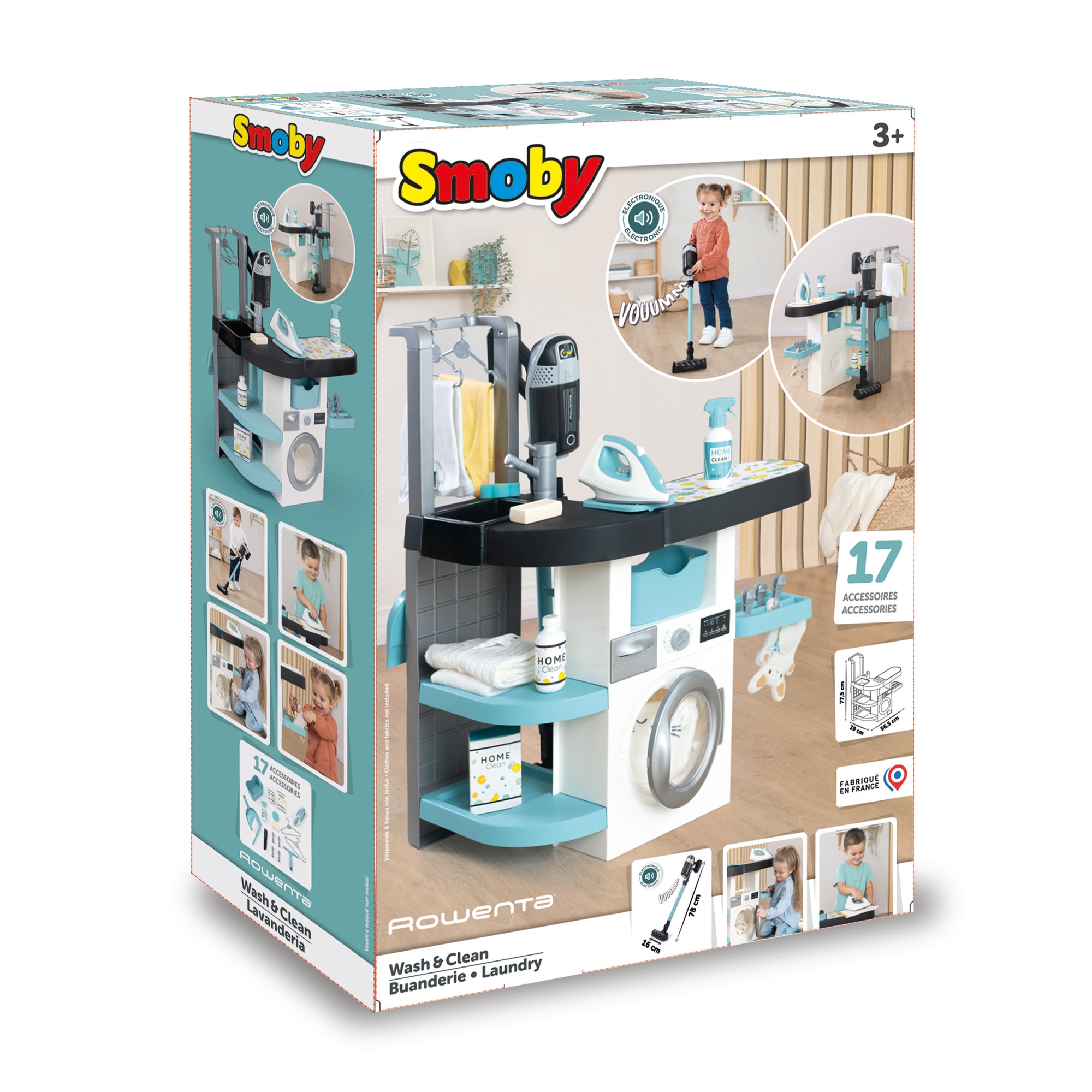 Centro de lavado, plancha y limpieza Rowenta Smoby 17
