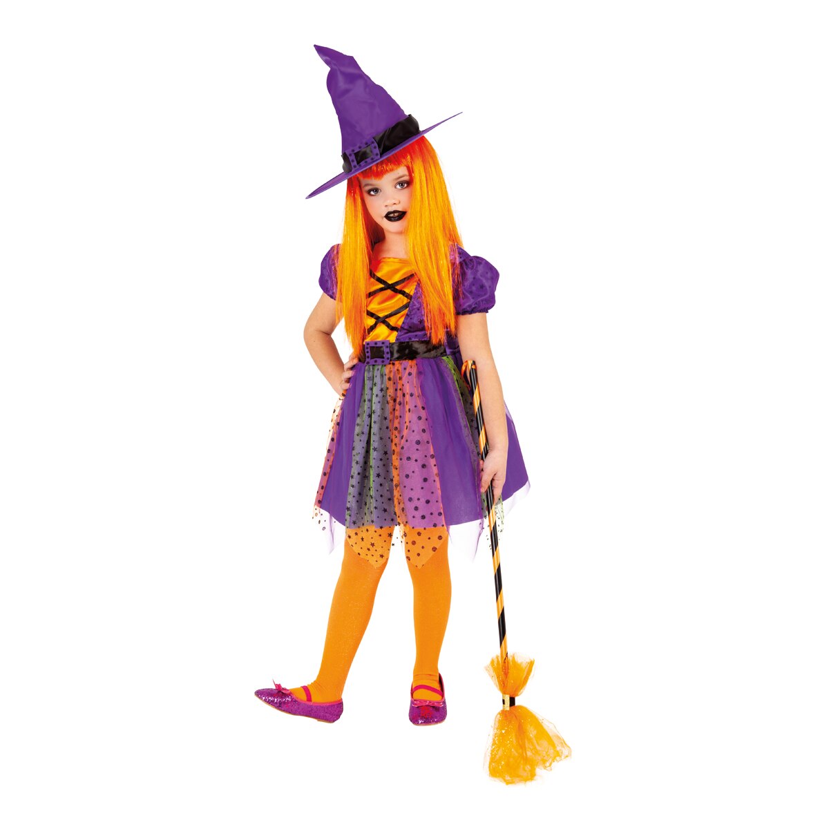 Disfraz infantil Bruja Superstar Purpy Rubies 1