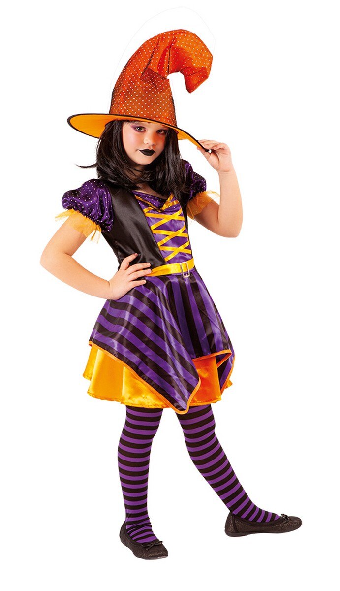 Disfarce Cuqui Witch Laranja Inf 1