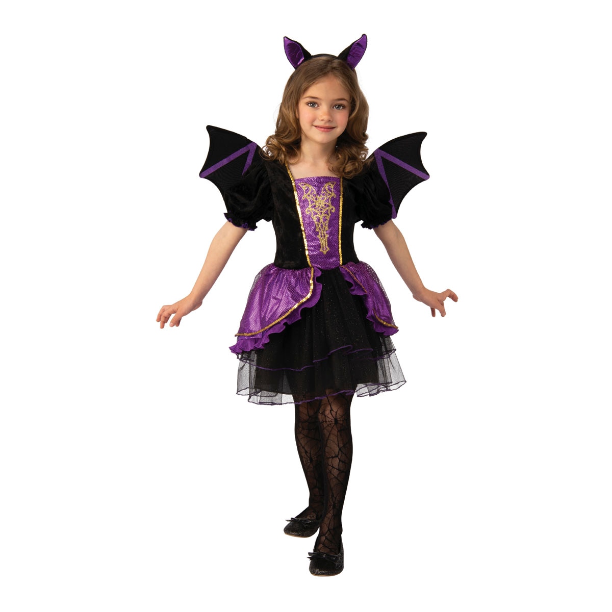 Disfraz infantil murcielaguita con alas Rubie's 1