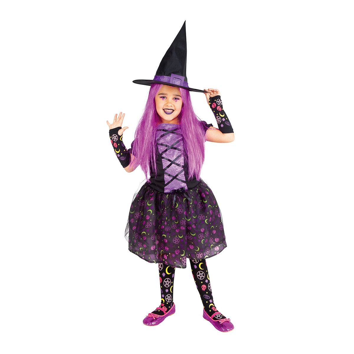 Disfraz infantil Bruja Moonlight purple Rubies 1