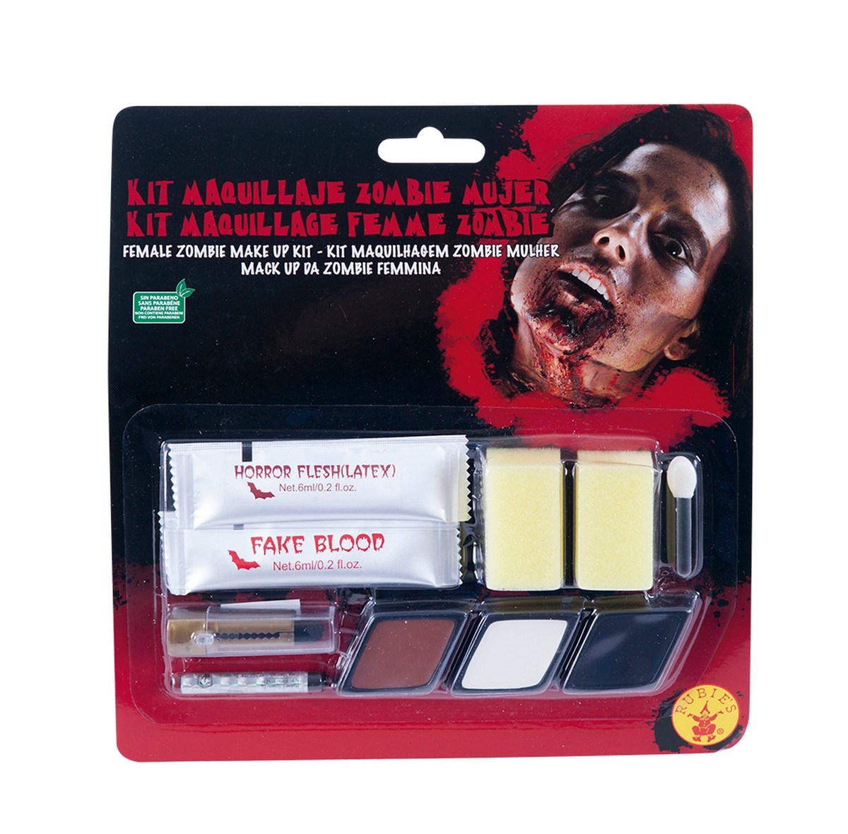 Imagen 0 de Kit Maquillaje Zombie Mujer