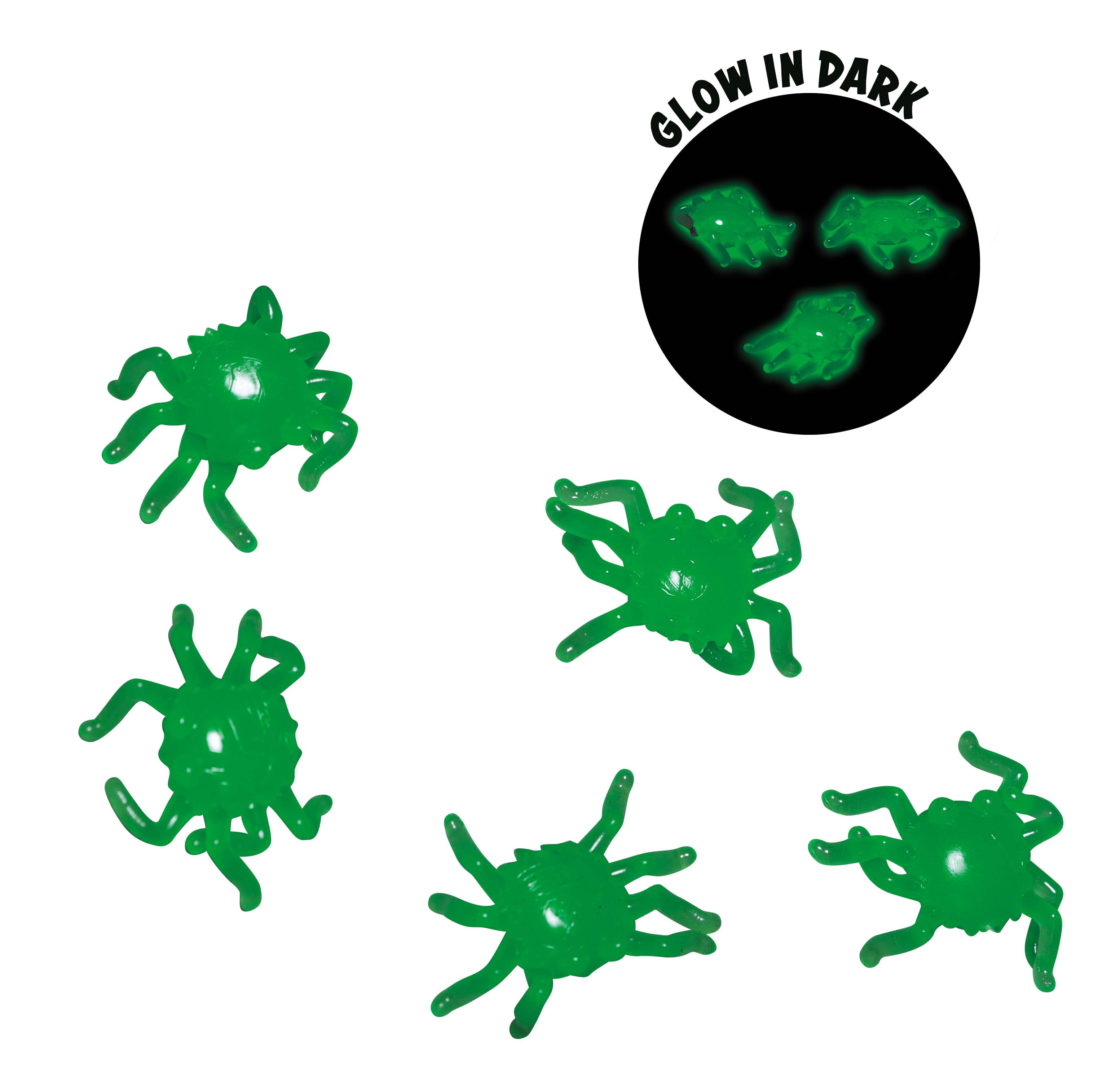 Pack 20 Aranhas Glow in Dark 2