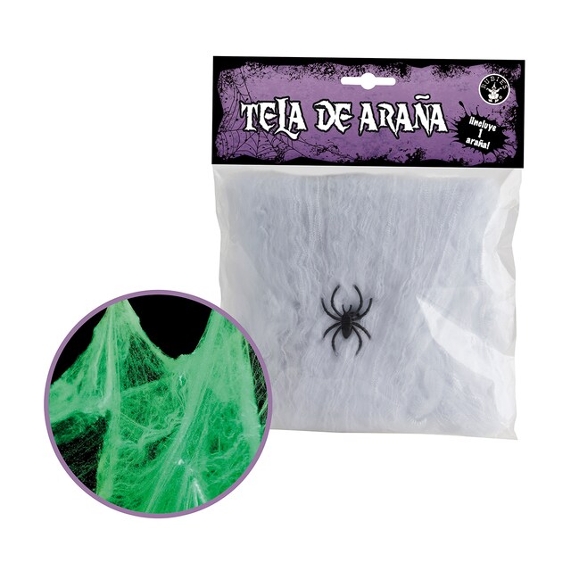 Imagem 0 de Mini Teia de Aranha que Brilha no Escuro
