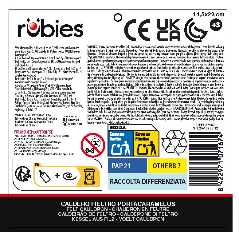 Caldeirão em Feltro Porta-caramelos 2