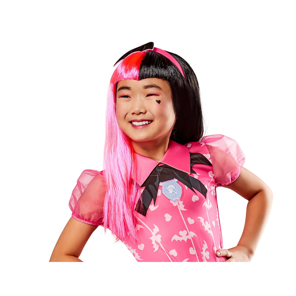 Imagen 0 de Peluca infantil Draculaura Monster High Rubies