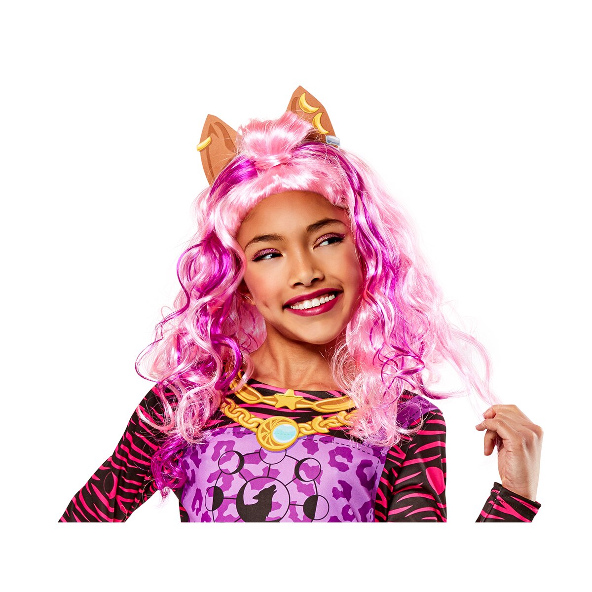 Peluca infantil Clawdeen Monster High Rubies 1