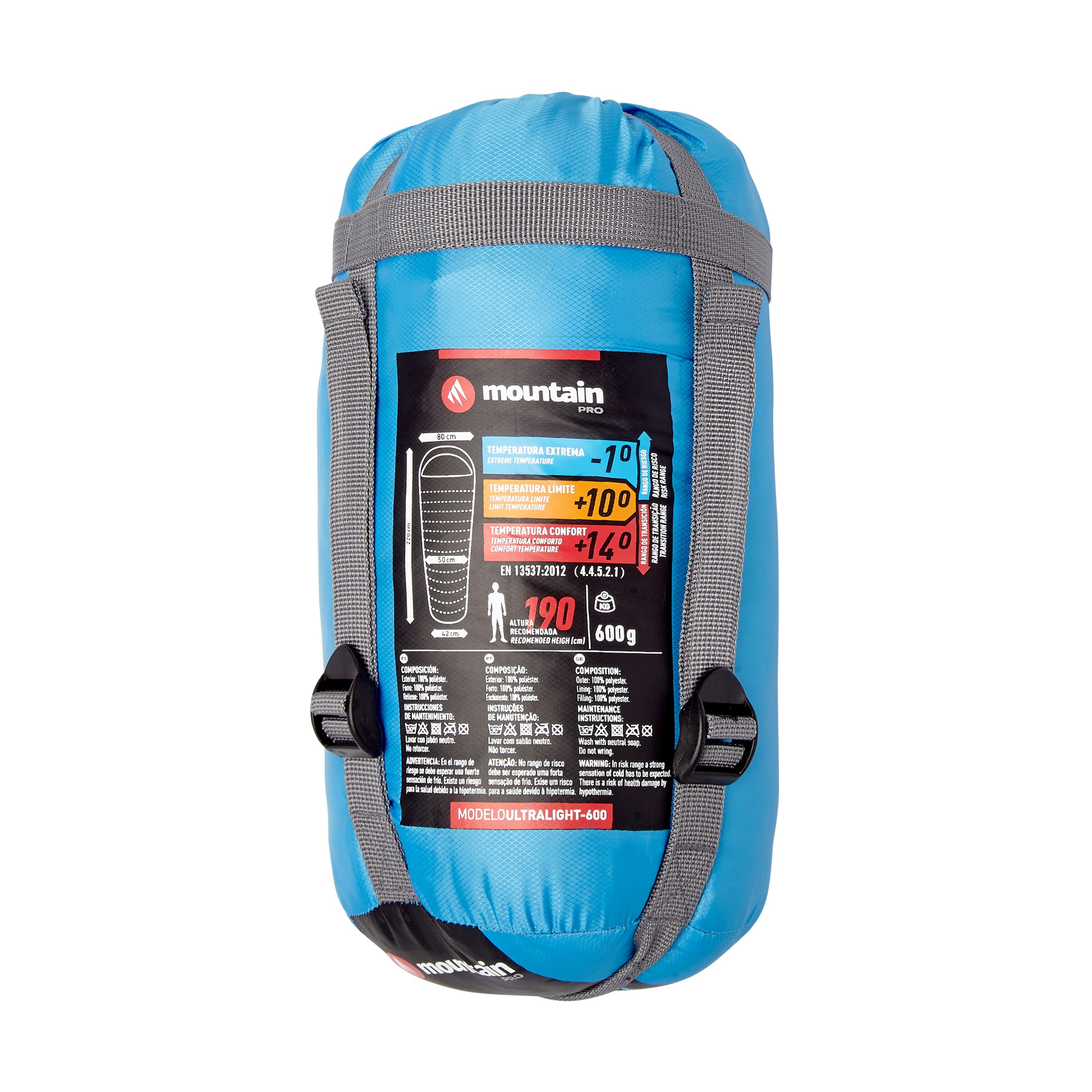 Saco-cama Ultralight 600 Mountain PRO Azul / Amarelo-3