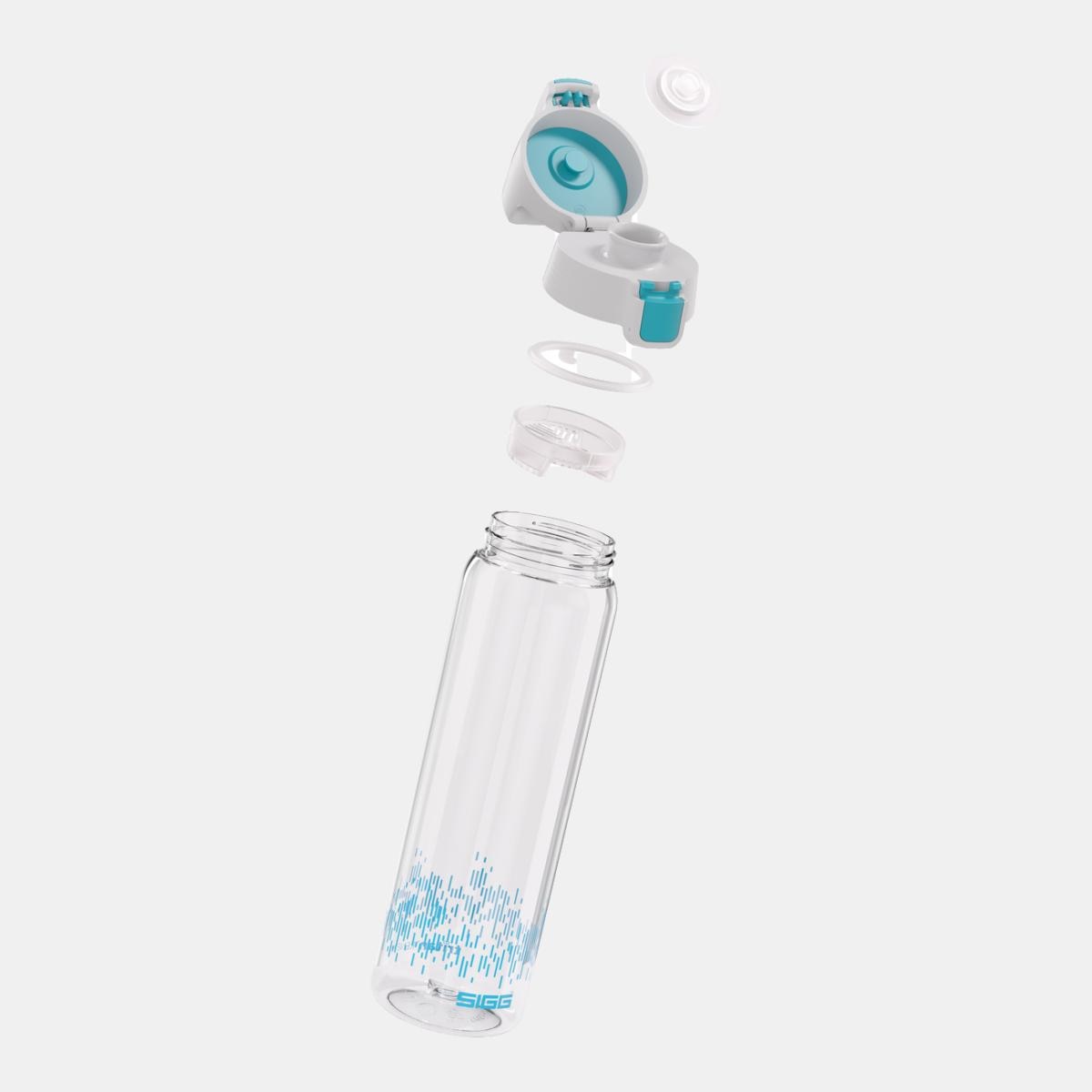 Garrafa Total Clear One Aqua Myplanet 0,75 L da Sigg Azul-2