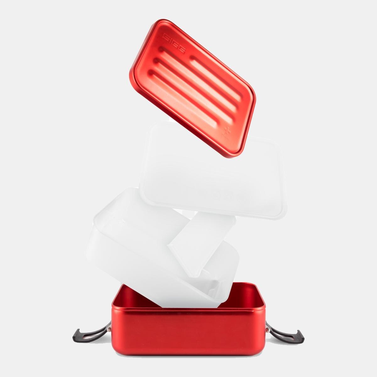 Recipiente Casual Unisex Metal Box Sigg Vermelho-2