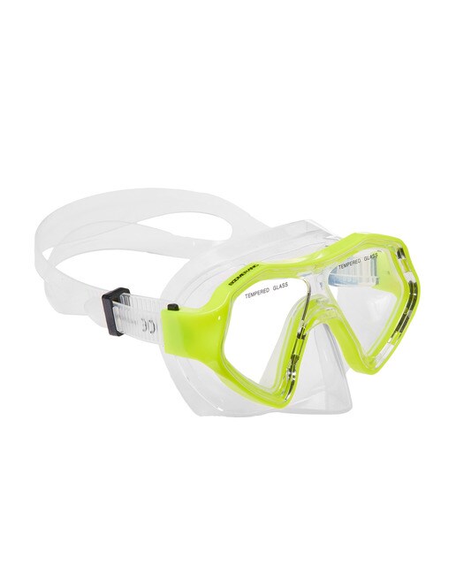 Óculos de mergulho de menino em silicone Boomerang Amarelo-1