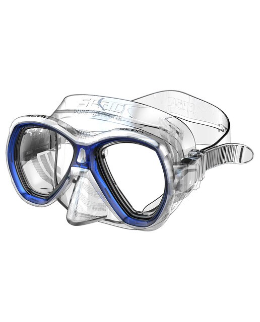 Máscara de Mergulho Elba MD Transparente / Azul-1