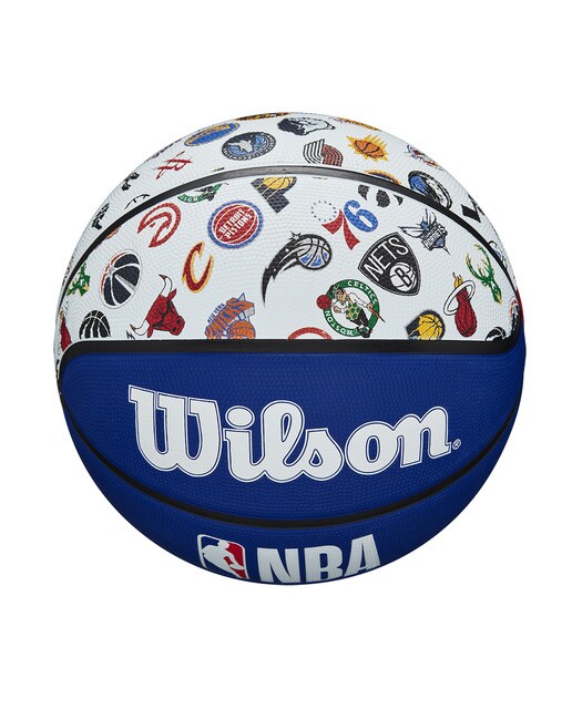 Bola de Basquetebol NBA All Teams Tamanho 7 Branco / Azul-5