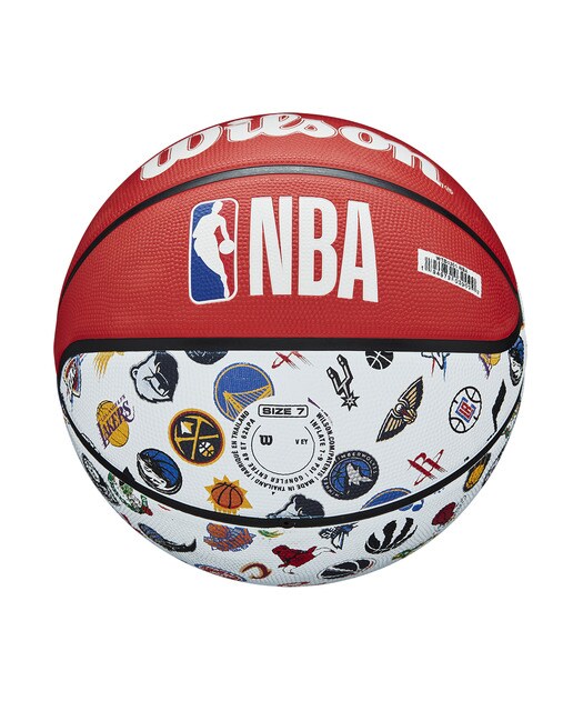 Bola de Basquetebol NBA All Teams Tamanho 7 Branco / Azul-6