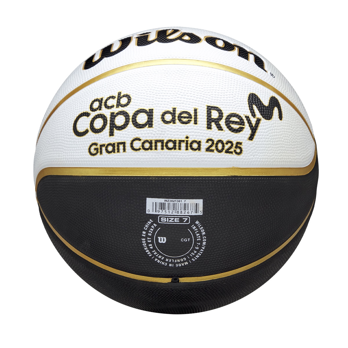 Bola de Basquetebol Copa del Rey Tamanho 7 Preto / Branco-6