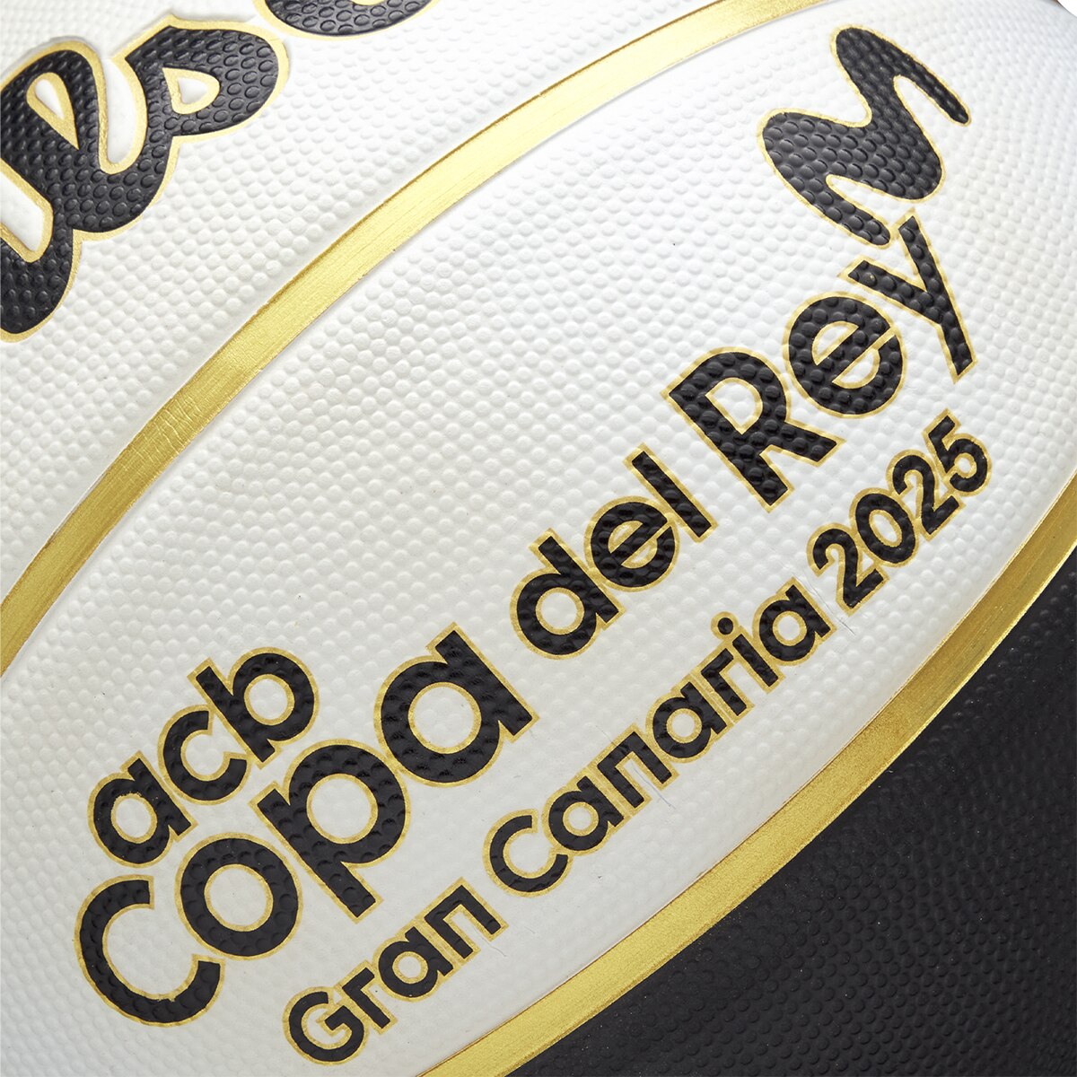 Bola de Basquetebol Copa del Rey Tamanho 5 Preto / Branco-8