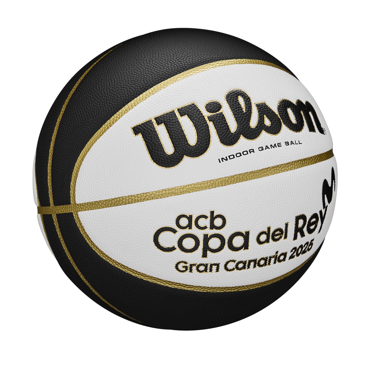 Bola de Basquetebol Copa del Rey Evo Tamanho 7 Preto / Branco-2