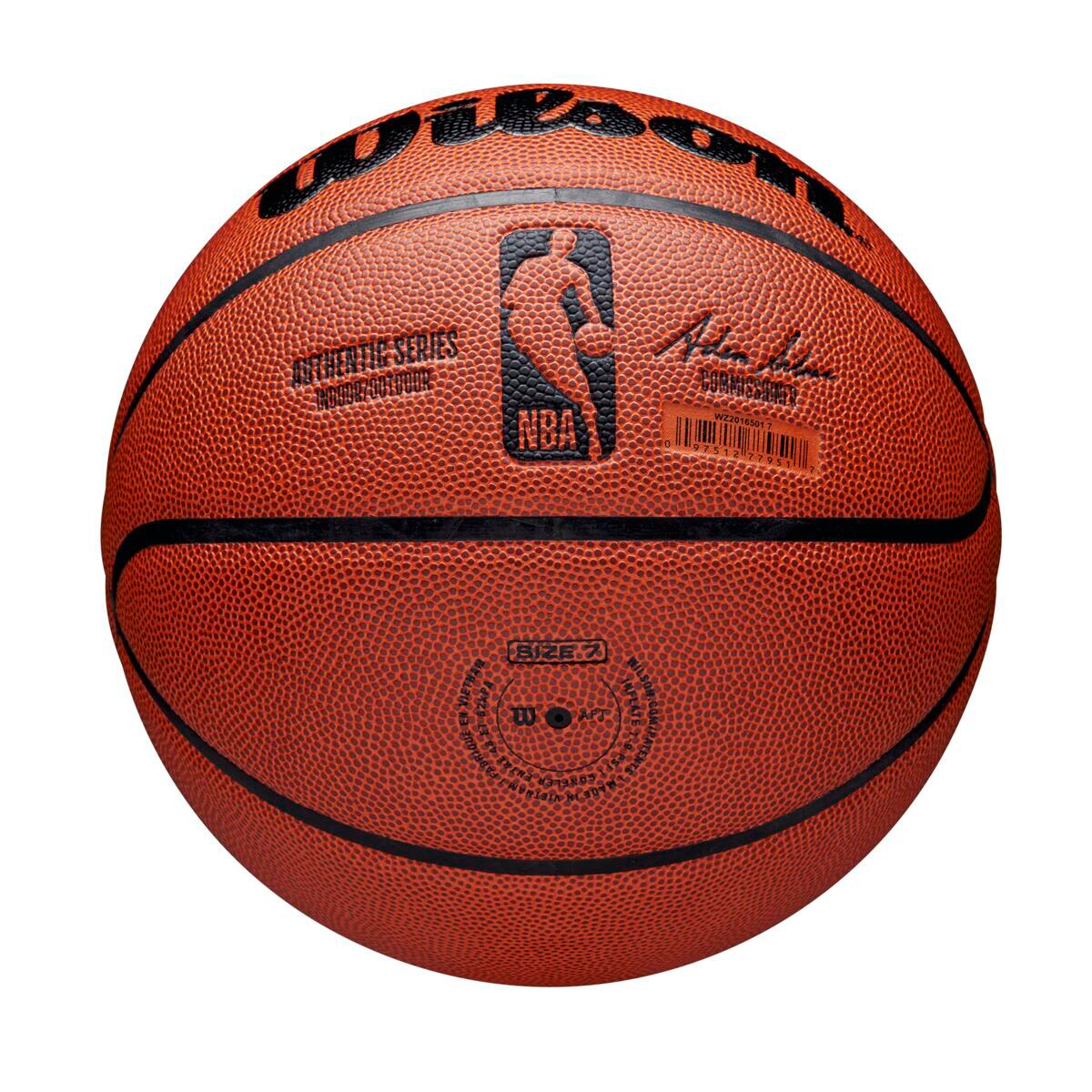 Bola de Basquetebol NBA Authentic Tamanho 7 Laranja-5