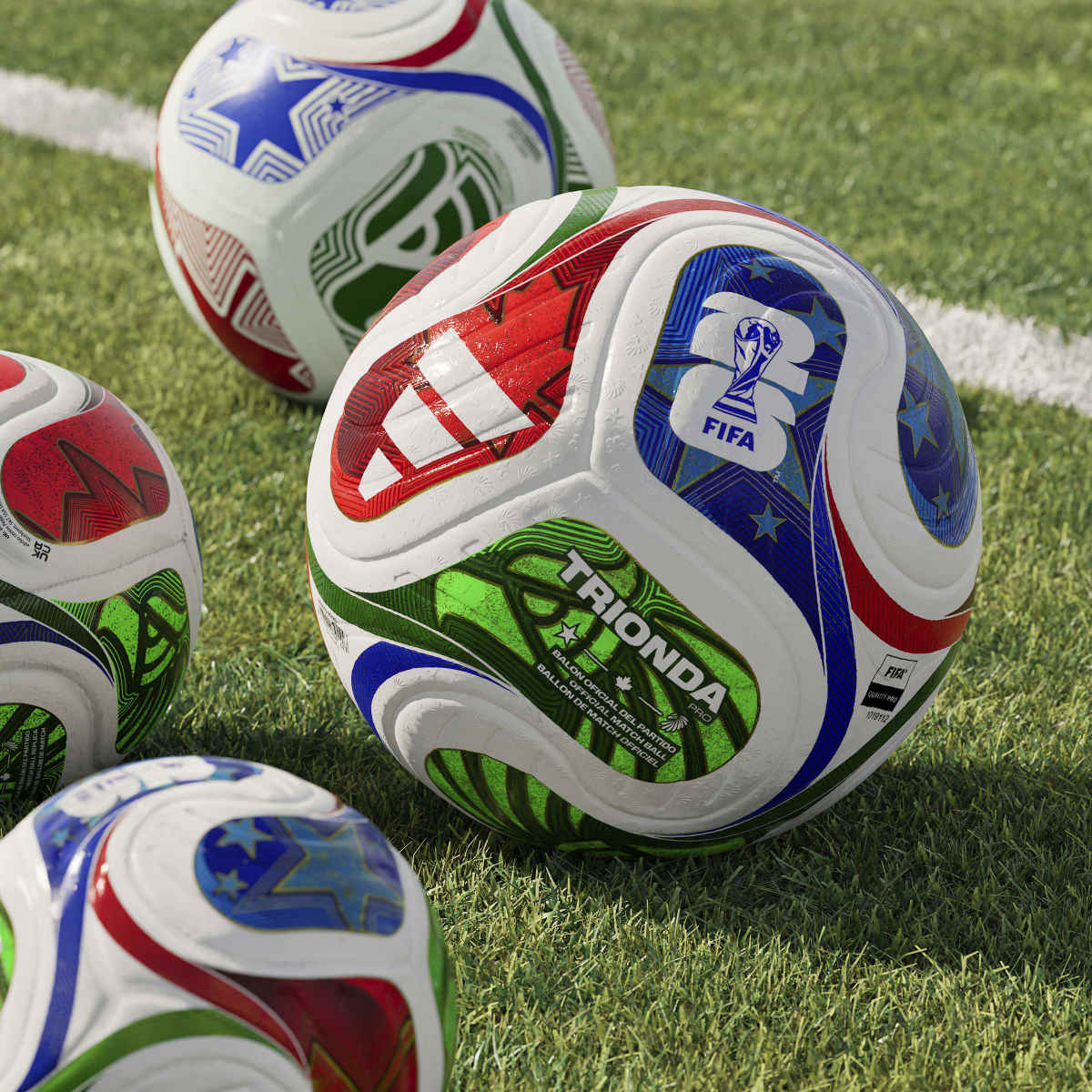 Bola de Futebol FIFA World Cup 26? Trionda Pro Branco-7